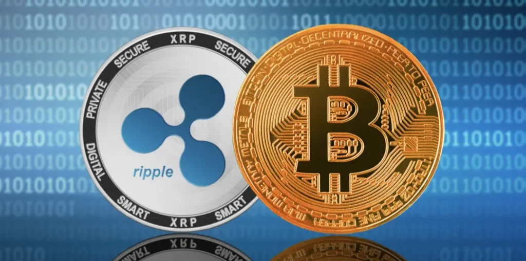 ارز دیجیتال ریپل (XRP) در مقابل بیت کوین